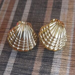Goldtone Shell Earrings